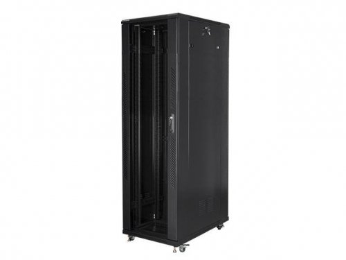 Szafa instalacyjna Rack stojąca 19 cali 42U 800x1000 czarna Lanberg (flat pack)
