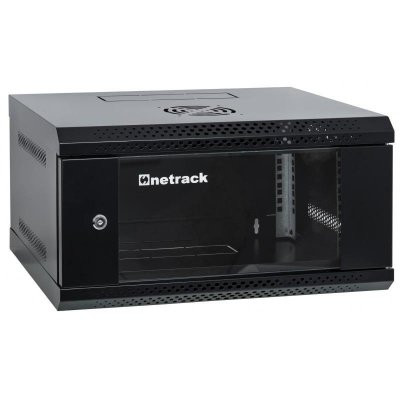 Szafa serwerowa wisząca RACK 19 cali 4U 400mm Netrack ECO-Line czarna