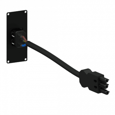 CAYMON CASY 181/B CASY 1 space euro power inlet socket Black