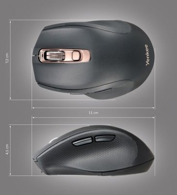 YENKEE Mysz, myszka  bezprzewodowa Dual Bluetooth + USB A/C YMS 2090 NEO PRO