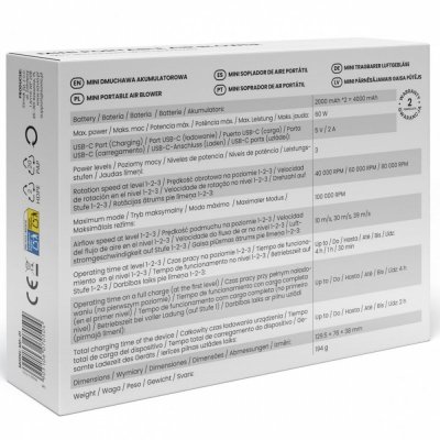 Savio Mini dmuchawa akumulatorowa MD-01