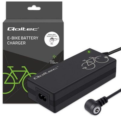 Qoltec Ładowarka do roweru elektrycznego 36V | 42V | 2A | Mi4 Magnetic  TIP +kabel zasilający