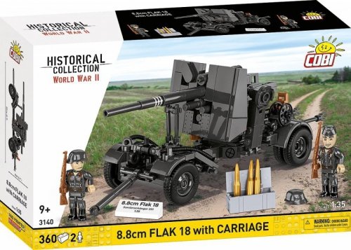 Cobi Klocki Klocki 8.8 cm Flak z wózkiem 360 klocków