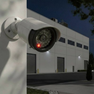 CEE Zestaw dwóch atrap kamer IR1800 WT białe, zasilanie 2xAA, ABS, diody IR LED