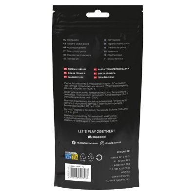 Savio Pasta termoprzewodząca Glacier 18W/mK 1g TG-05
