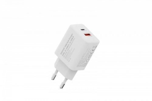 Digitus Ładowarka sieciowa/zasilacz USB GaN 30W, 1x USB-C, 1x USB-A, biała