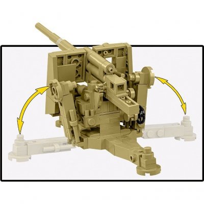 Cobi Klocki Klocki 8,8 cm Flak 18 232 klocki 1:35