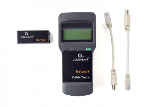 Gembird Cyfrowy tester kabli sieciowych, Cat 5E/6E, koncentryczne, telefoniczne