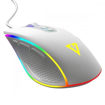 MODECOM Mysz, myszka  przewodowa optyczna VOLCANO VELES Biała