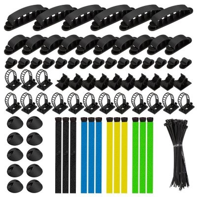 LogiLink Zestaw organizerów kabli, 8 elementów