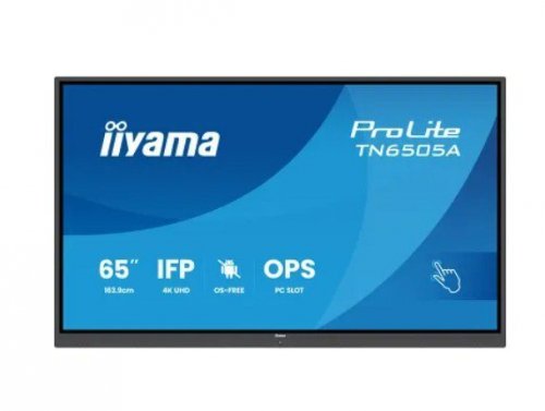 IIYAMA Monitor interaktywny 65 cali TN6505A-B1AG IPS,4K,40pkt,bez systemu 