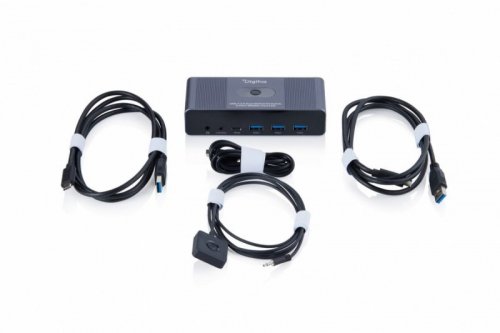 Digitus Przełącznik / Switch KVM HDMI 2x2 | UHD 4K@60Hz | 3x USB-A 3.1 Gen1 | 1x USB-C USB 3.1 Gen1 | Audio | Core Line