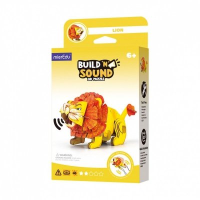 MG DYSTRYBUCJA Puzzle 3D MierEdu Buduj i słuchaj - Lew