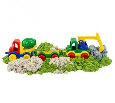 TUBAN Zestaw Piasek dynamiczny i Fluffy - Plac budowy