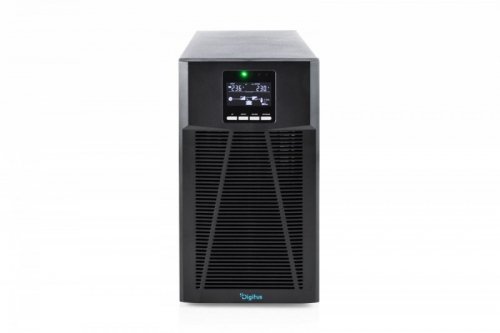 Digitus Zasilacz awaryjny UPS Online Tower 19" LCD 3000VA/3000W 6x12V/9Ah 8xC13 1xC19 1xC14 USB RS232 RJ45 GŁ.460mm