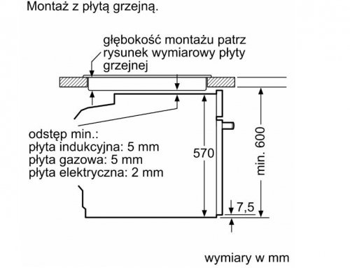 Bosch Piekarnik parowy HRG312BB4  czarny
