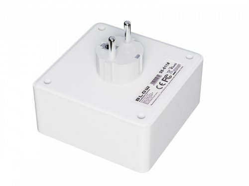 BLOW Rozgałęźnik R-20 PR 2-GNIAZDA + 2USB + USB-C biały