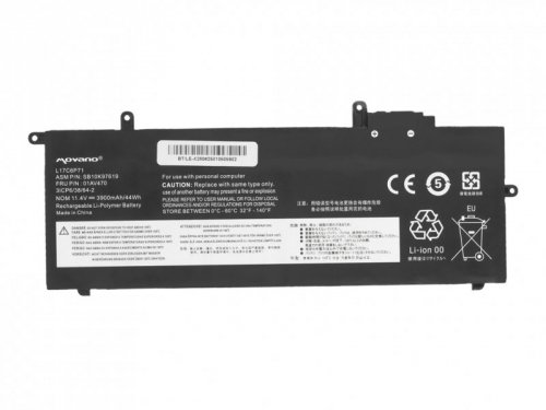 Movano Bateria L17C6P71 do Lenovo Thinkpad X280 A285 - 3900 mAh (44 Wh)