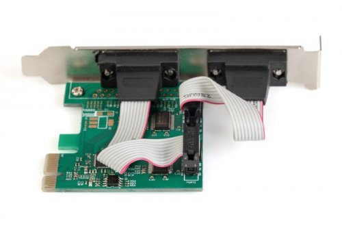 Digitus Karta rozszerzeń (Kontroler) RS232 PCI Express, 2xDB9, Low Profile, Chipset: ASIX99100