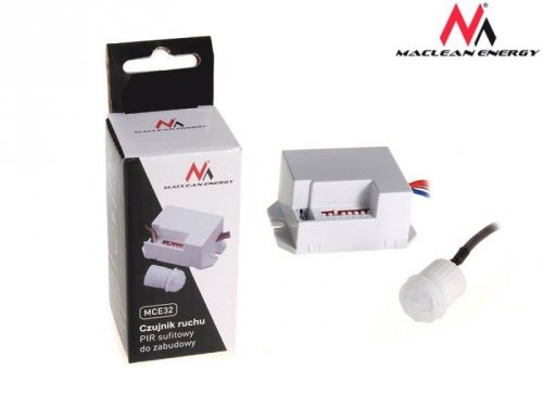 Maclean Czujnik ruchu pir z zewnętrznym sensorem 800W 360s MCE32