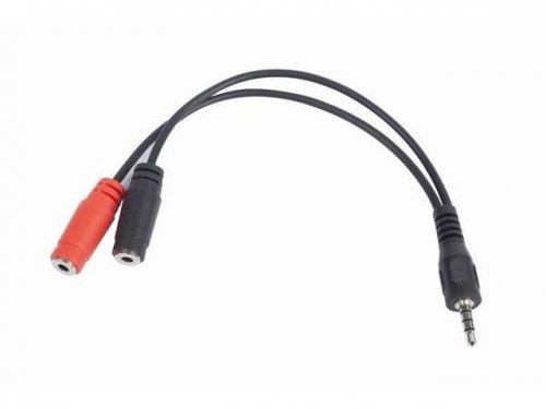Gembird Adapter Jack Mini 4-Pin(M)-&gt;2x Jack Mini(F) 20cm