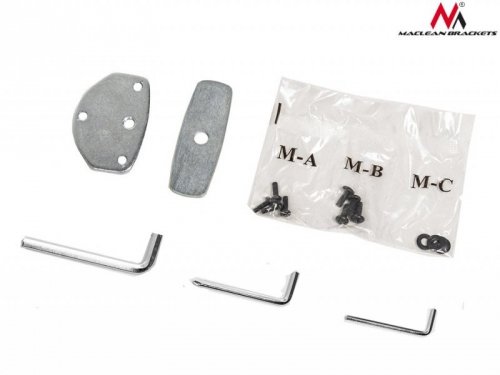 Maclean Uchwyt biurkowy do dwóch monitorów LCD MC-714 13-27 cali 8kg aluminiowy