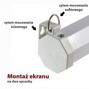 ART Ekran ręczny półautomat 4:3 120 cali 244x183cm MS-120 4:3