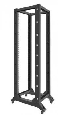 Lanberg Stojak Open Rack 42U 600x800mm czarny