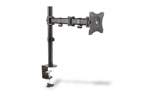 Digitus Stojak biurkowy pojedycz z zaciskiem, 1xLCD, max. 27, max. 8kg, uchylno-obrotowy 360 (PIVOT)