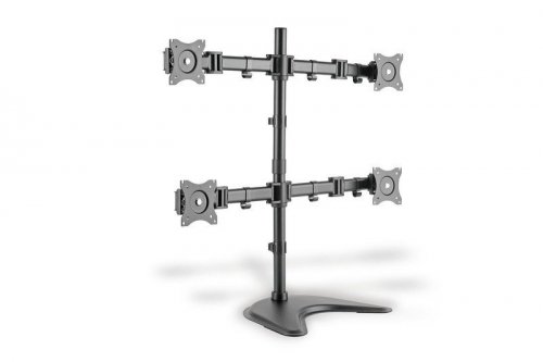 Digitus Stojak biurkowy poczwórny, 4xLCD, max. 27 cali, max. obciążenie 8kg, uchylno-obrotowy 360° (PIVOT)