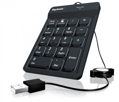 KEYSONIC ACK-118BK2 odporna na kurz, IP64