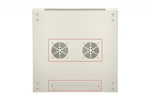 Extralink Szafka wisząca rack 9U 600x600 szara metalowe drzwi