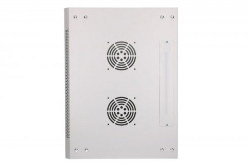 Extralink Szafka wisząca rack 12U 600x450 szara metalowe drzwi