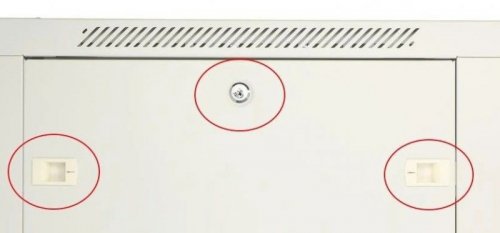 Extralink Szafka wisząca rack 12U 600x450 szara metalowe drzwi