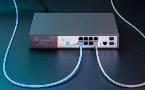 Extralink Switch zarządzalny Victor EX-2500G-10MPS 8X 10/100/1000M TX Z POE AT/AF