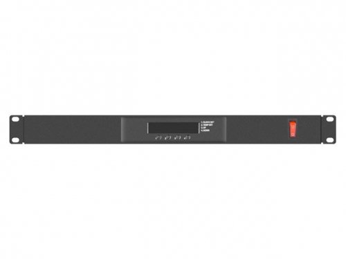 Lanberg Panel wentylacyjny LCD poziomy 1U z termostatem do szaf, 19 cali, 4 wentylatory, 230V, czarny