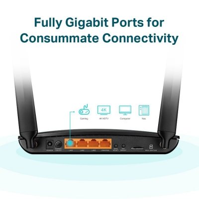 TP-LINK Router MR600 4G+ LTE cat. 6 WiFi AC1200 LAN/WAN-1Gb
