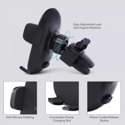  uchwyt mocowanie 
B-Tech Btech AUKEY HD-C48 Uniwersalny uchwyt samochodowy do kratki nawiewowej | przegub kulowy 360°