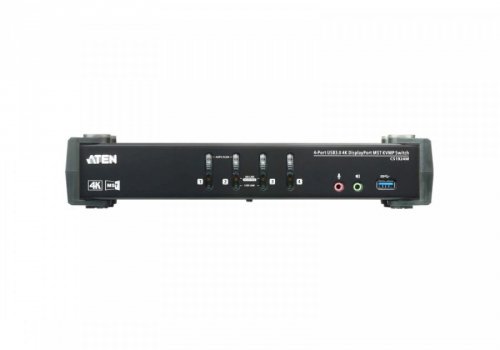 ATEN Przełącznik USB 3.0 4K DP MST KVM 4-portowy CS1924M