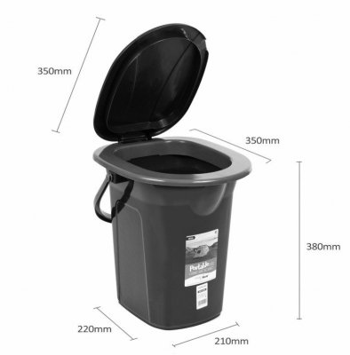GreenBlue Toaleta turystyczna  GB320GO ciemnozielono-pomarańczowa