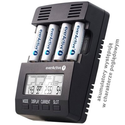 everActive Ładowarka procesorowa NC-3000 do akumulatorków AA/AAA/C/D