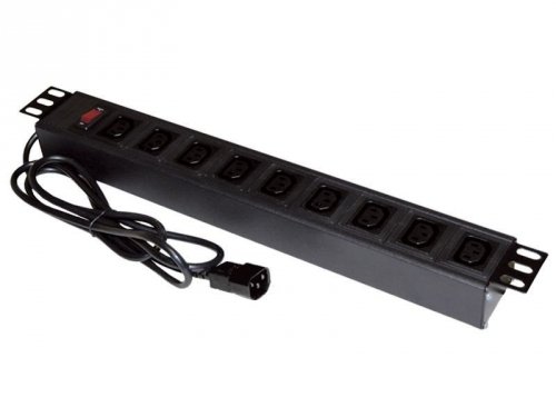 ALANTEC Listwa zasilająca 19 cali 9xC13 wtyk C14