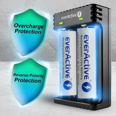 everActive Ładowarka akumulatorowa LC-200 do akumulatorów cylindrycznych Li-ion