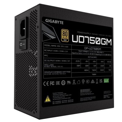 Gigabyte Zasilacz modularny UD750GM 750W 80PLUS GOLD ATX