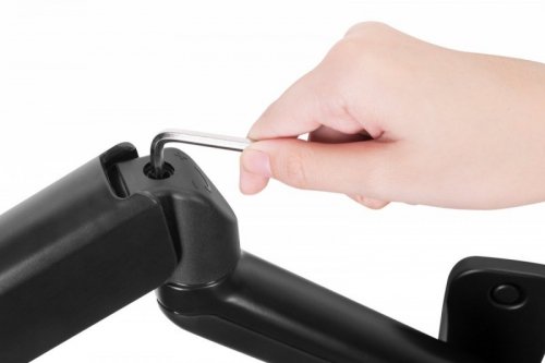 Digitus Uchwyt ścienny pojedynczy, 1xLCD, max. 32 cale, max. obciążenie 9kg, ze sprężyną gazową, obrotowy