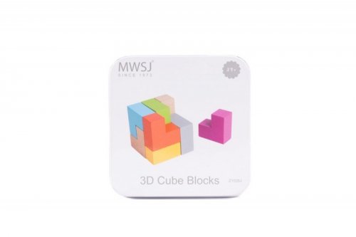 iWood Gra układanka Kostka drewniana 3D w puszce