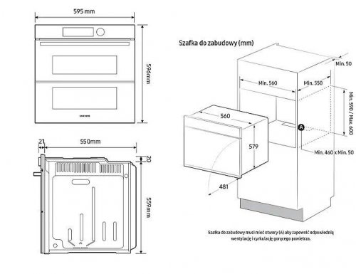 Samsung Piekarnik NV7B41205AK
