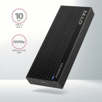 AXAGON Obudowa zewnętrzna aluminiowa EEM2-GTR, USB-C 3.2 GEN 2 M.2 NVMe SSD