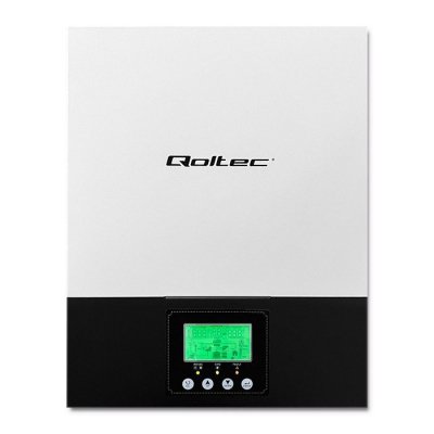 Qoltec Hybrydowy inwerter solarny Off-Grid 2.4kW | 80A | MPPT | Sinus