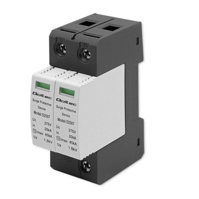 Qoltec Ogranicznik przepięć AC | 2P | 275V | T2 | B+C